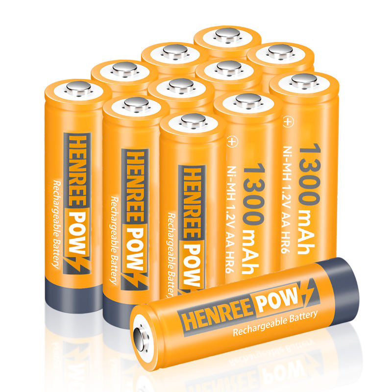 Henreepow 1.2v 1300mAh aa ni-mh pil rechargeable