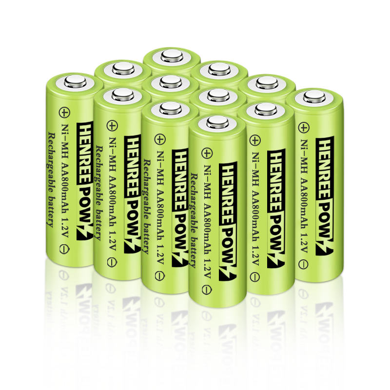 Henreepow 1.2v 600mAh aa ni-mh pil rechargeable